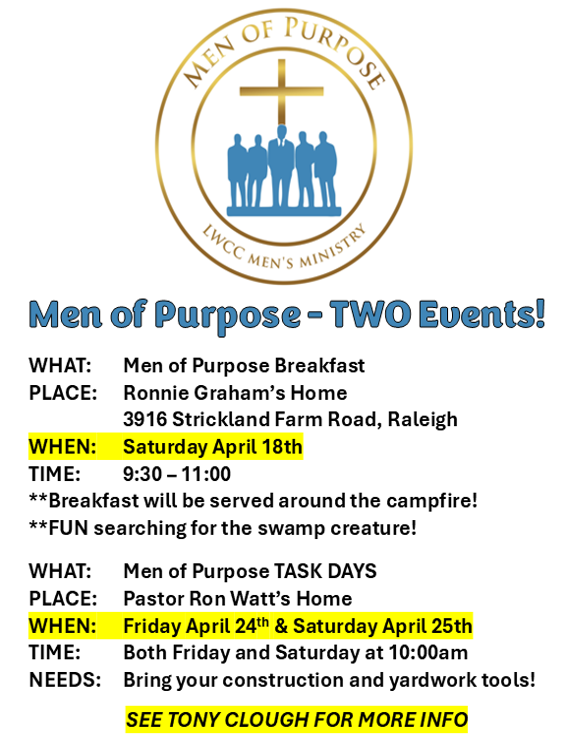 Mens Event April
