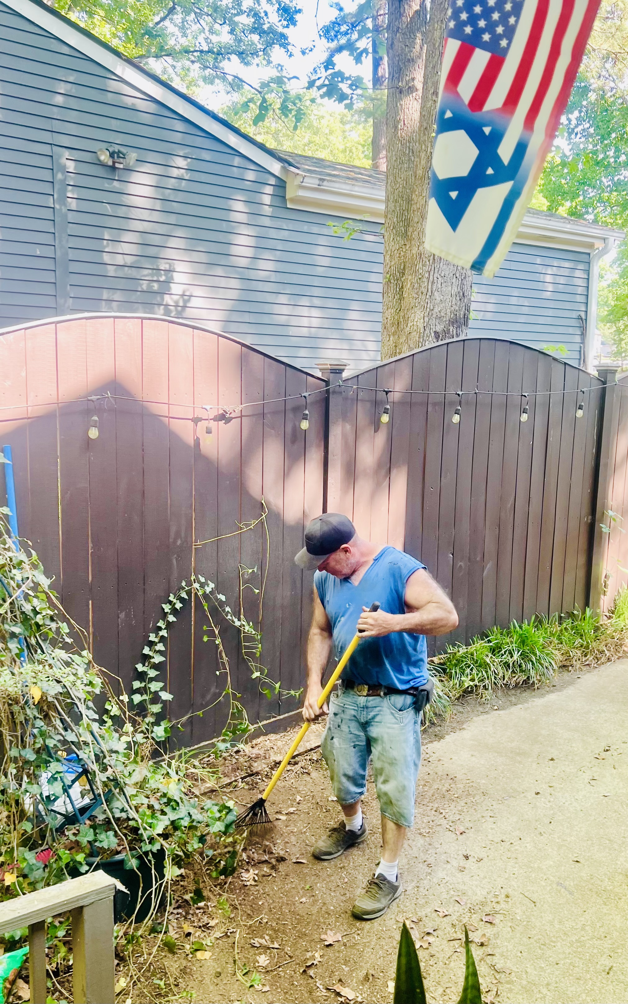 Yard work for a neighbor